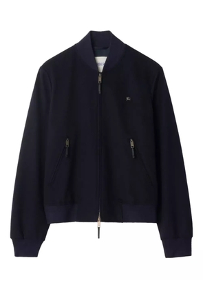 Burberry equestrian-knight bomber jacket - Blue