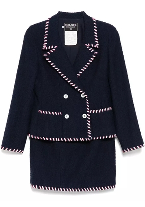 CHANEL Pre-Owned 1994 setup suit jacket skirt - Blue