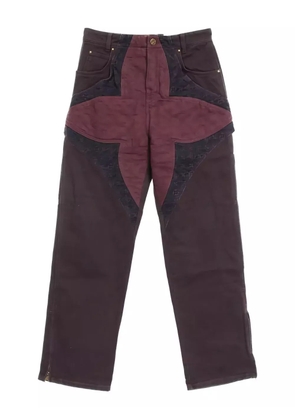 Louis Vuitton Pre-Owned 10s flower-motif trousers - Red