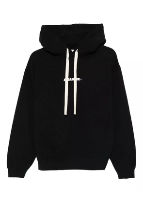 Jil Sander logo-print hoodie - Black