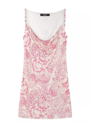Versace Underwater Barocco mini dress - Pink
