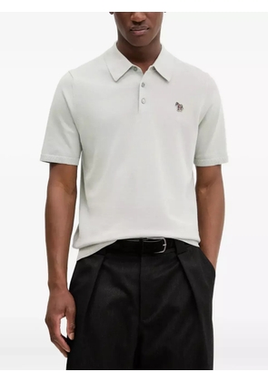 PS Paul Smith zebra-appliqué polo shirt - Grey