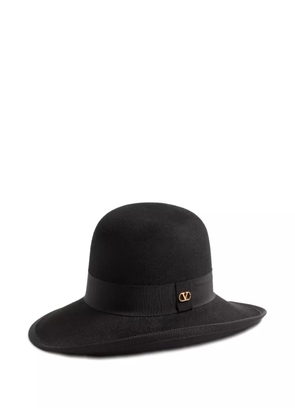 Valentino Garavani wide-brimmed felt hat - Black