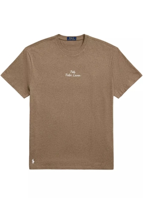 Polo Ralph Lauren logo-embroidered cotton T-shirt - Brown