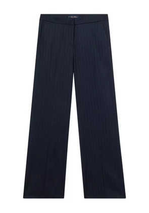 Brooks Brothers wide-leg pinstripe-print trousers - Blue