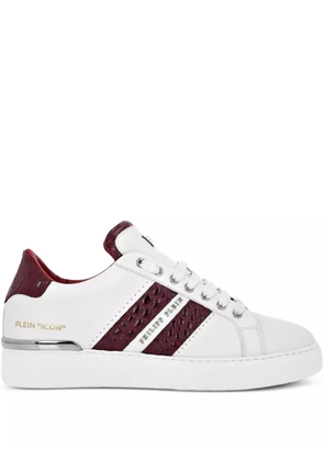 Philipp Plein leather sneakers - White