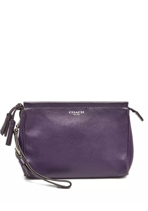 Coach Vintage Pre-owned tassel-detail clutch bag - Purple