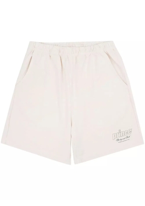 Sporty & Rich Prince Health cotton track shorts - Neutrals