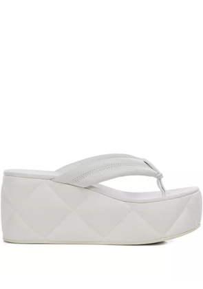 Le Silla quilted platform sandals - White