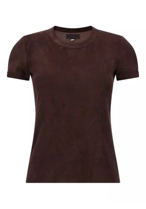 Stouls 05 suede T-shirt - Brown