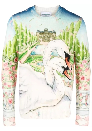 Casablanca Lamour En Fleur jumper - Neutrals