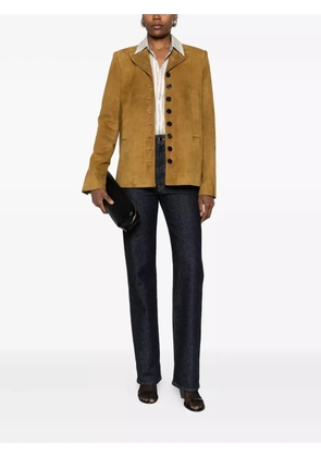 KHAITE suede jacket - Brown