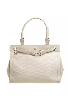 Aigner Vintage Cavallina leather tote bag - Neutrals