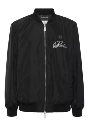 Philipp Plein skull-print bomber jacket - Black