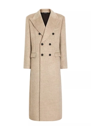 Dolce & Gabbana peak-lapel double-breasted coat - Neutrals