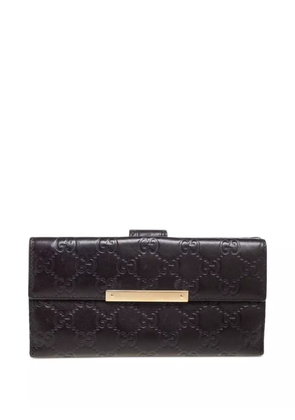 Gucci Pre-Owned Guccissima continental wallet - Brown