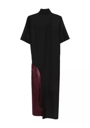 Plan C panelled midi dress - Black