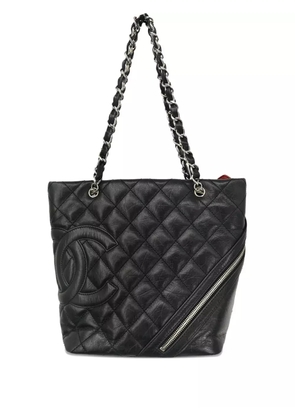 CHANEL Pre-Owned 2007 Cambon Ligne tote bag - Black