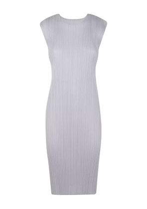 Pleats Please Issey Miyake plissé-effect midi dress - Grey