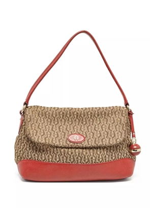 Aigner Vintage monogram-canvas shoulder bag - Neutrals