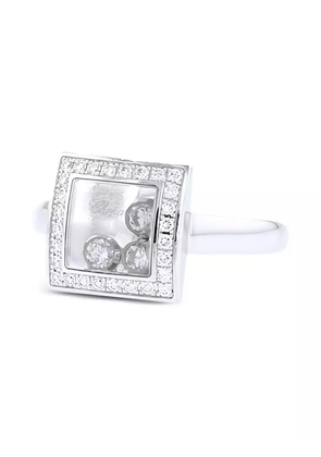 Chopard Pre-Owned 2010s white gold Happy Diamonds ring - Silver