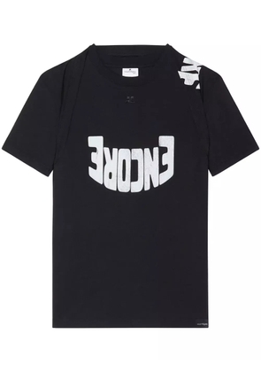 Courrèges graphic-print t-shirt - Black