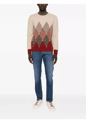 DONDUP buttoned washed jeans - Blue