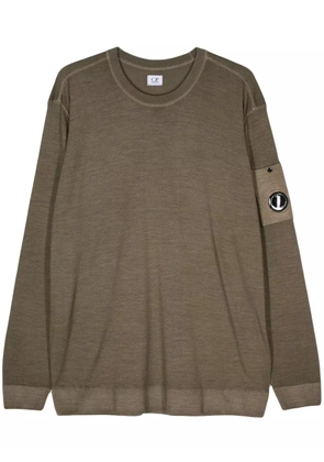 C.P. Company Lens-detail wool jumper - Green