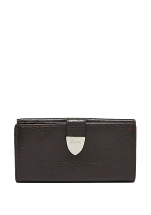 Gucci Pre-Owned Signoria leather flap wallet - Brown