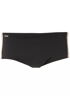 Amir Slama side stripe swim trunk - Black