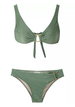 Amir Slama metallic embellishments bikini set - Green