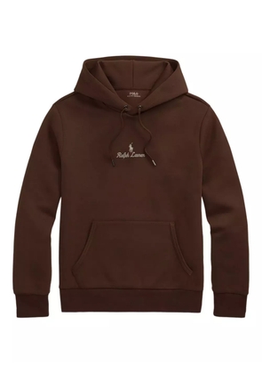 Polo Ralph Lauren logo-embroidered hoodie - Brown