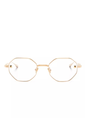 VALENTINO GARAVANI EYEWEAR VLX122 octagonal-frame glasses - Gold