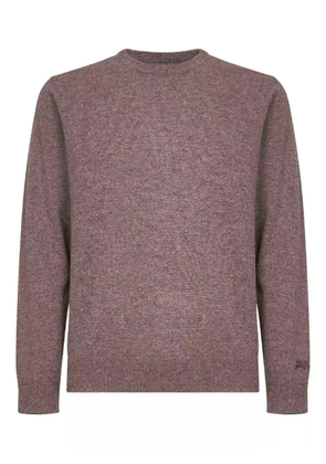 MC2 Saint Barth ribbed logo-embroidered sweater - Brown