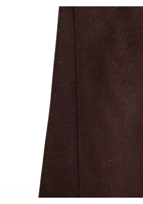 Emporio Armani rectangular fringed scarf - Brown