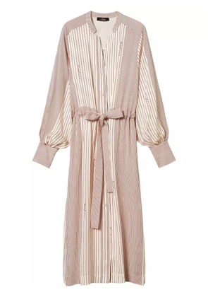 TWINSET Midi satin shirt dress - Pink