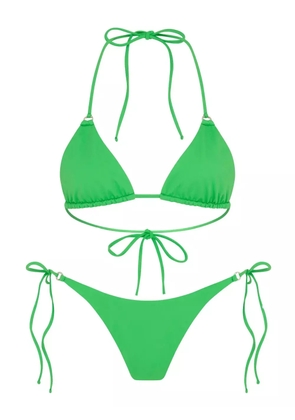 Let's Swim triangle bikini top - Green