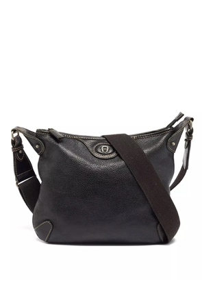 Aigner Vintage leather shoulder bag - Black