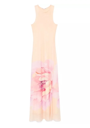 Patrizia Pepe floral-print maxi dress - Orange
