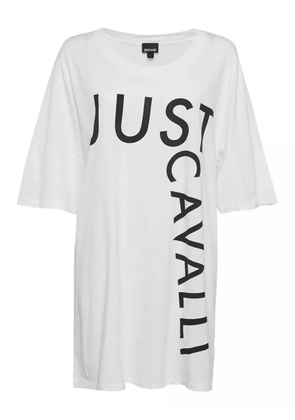 Just Cavalli Vintage pre-owned logo-print dress - White