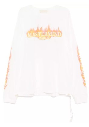 Mastermind World logo-print T-shirt - White