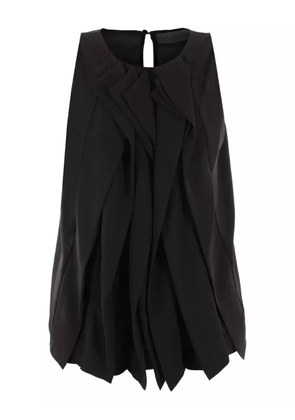 Maria Calderara draped crew-neck top - Black