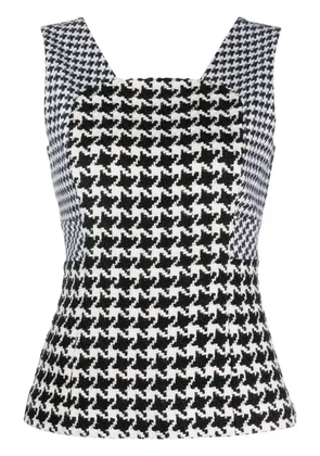 Christian Dior Pre-Owned 2010 houndstooth top - Black
