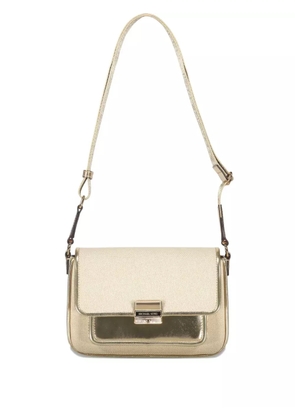 Michael Kors Bradshaw metallic-panel flap shoulder bag - Neutrals