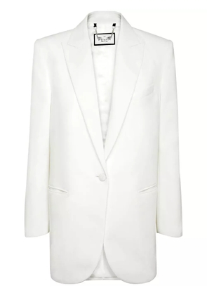 Philipp Plein Cady shoulder-padded blazer - White