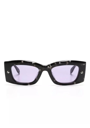 Alexander McQueen Eyewear Spike Studs rectangular-frame sunglasses - Black