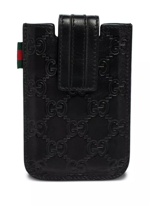 Gucci Pre-Owned Guccissima iPhone case - Black