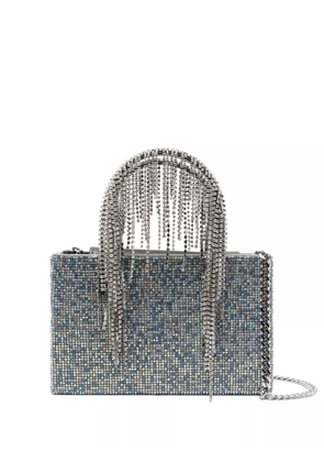 Kara crystal-embellishment tote bag - Blue
