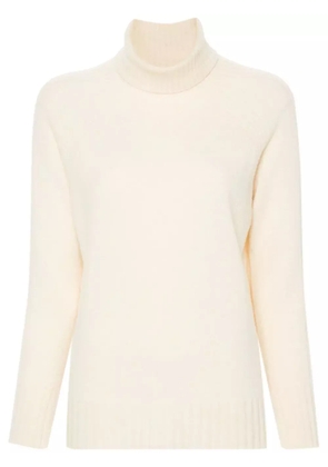 TWINSET roll-neck wool-cashmere blend jumper - White
