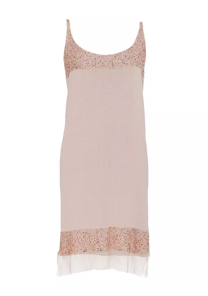 Krizia Pre-Owned bead-embellished midi dress - Pink